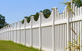 PVC picket fence